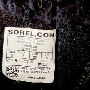 SOREL kids boots- size 6
